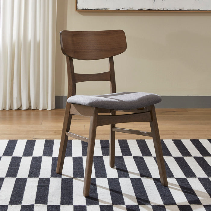 Space Savers - Panel Back Side Chair - Gray