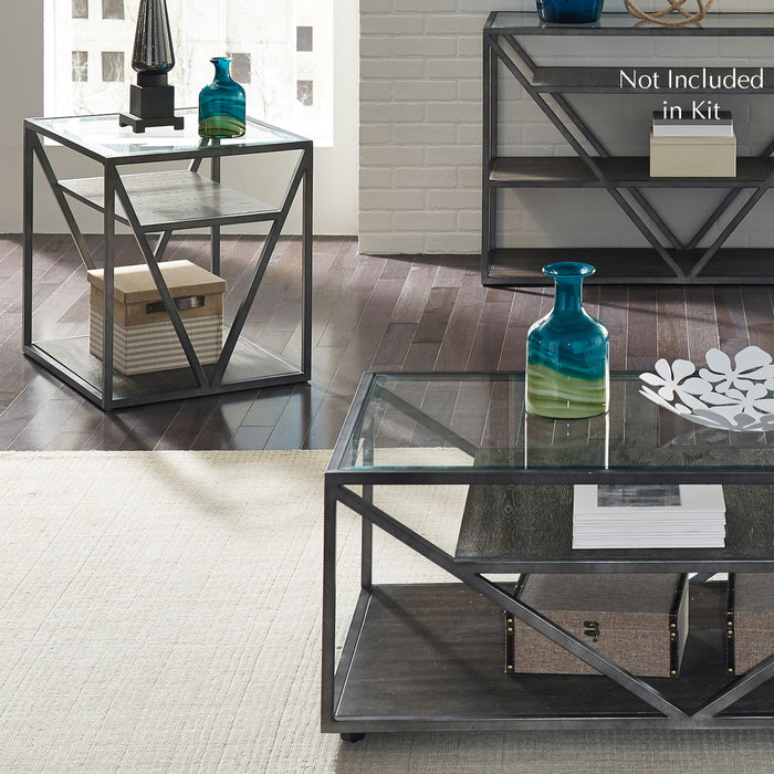 Arista - 3 Piece Table Set (1 Cocktail 2 End Tables) - Dark Gray
