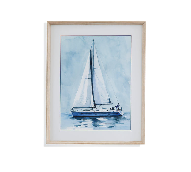 Lone Sailboat I Framed Print