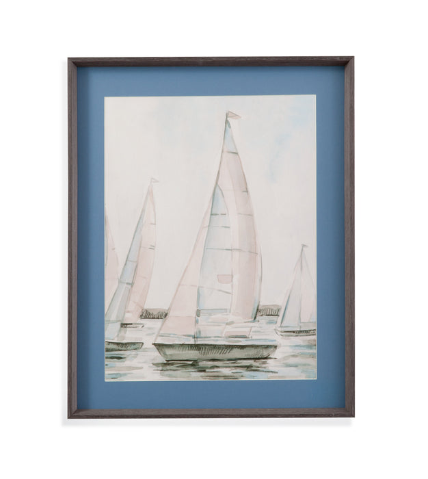 Sail Scribble I Framed Print