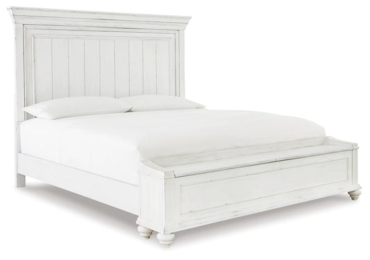 Kanwyn Panel Bed With Storage Bench