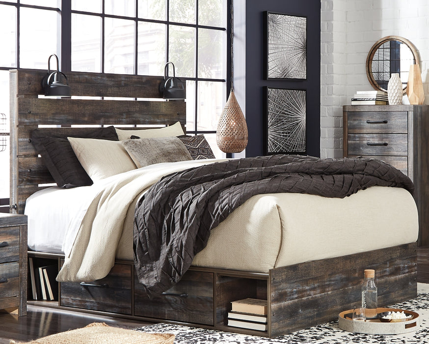 Drystan Panel Bed With 2 Storage Drawers