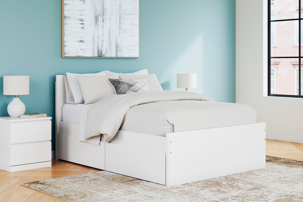 Onita Panel Platform Bed With 2 Side Storage