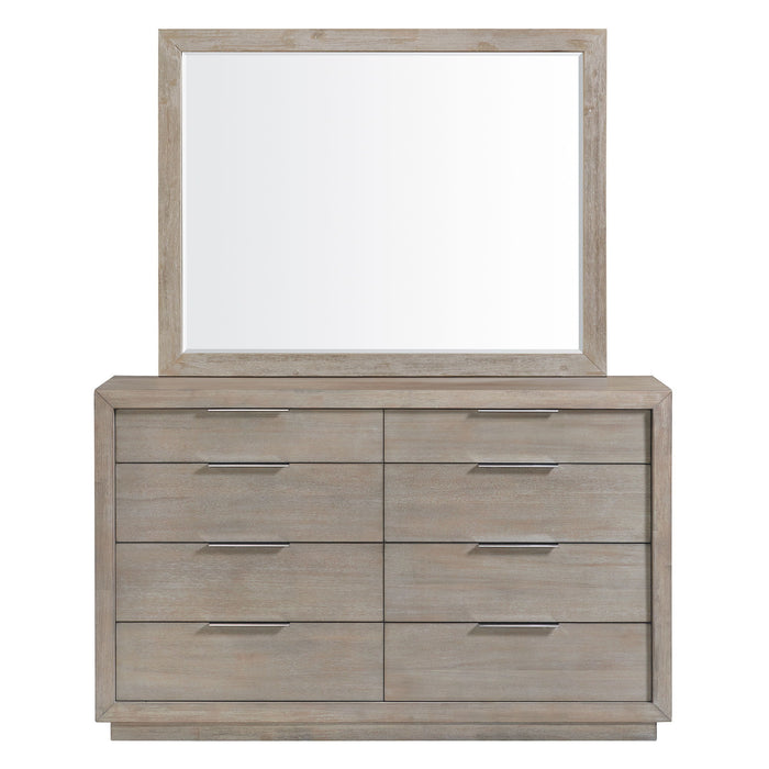 Arcadia - Dresser & Mirror Set - Gray