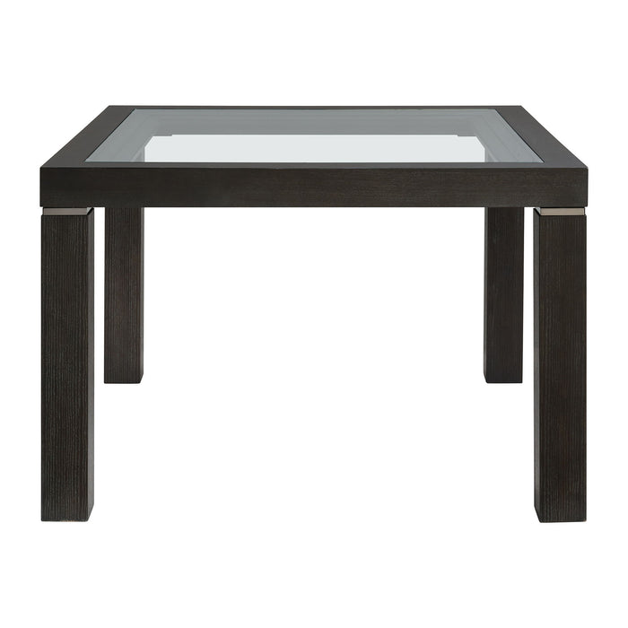 Elodie - Counter Table With Glass - Charcoal