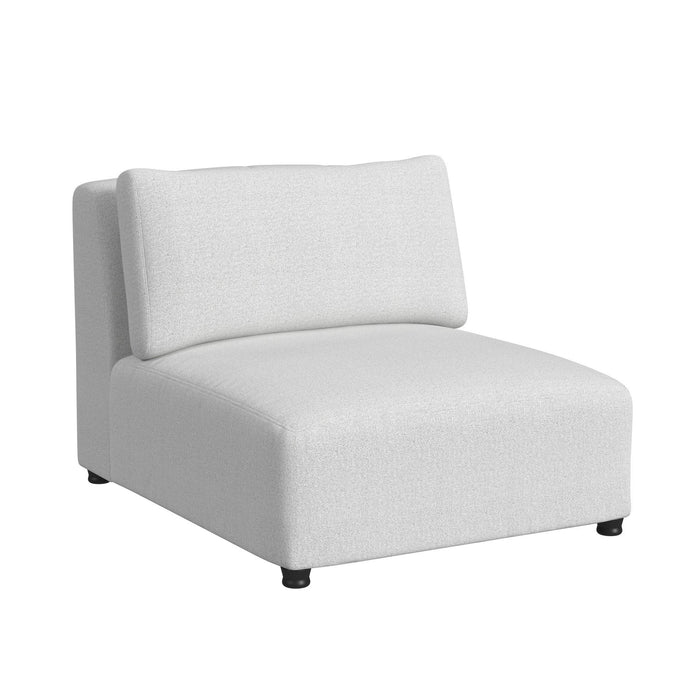 Zandara - 5 Piece Modular Set Sectional With Ottoman - Beige