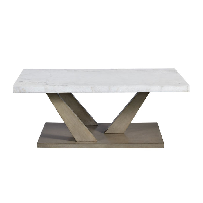 Greta - 2 Piece Occasional Table Set (Coffee Table And End Table) - Gray