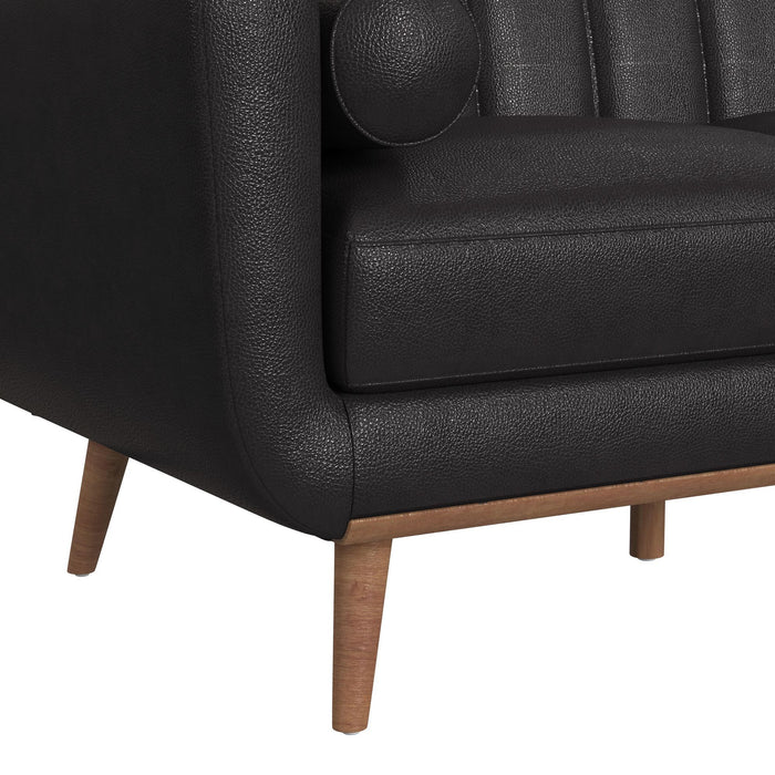 Horizon - Loveseat With Wood Front 2 Pillows