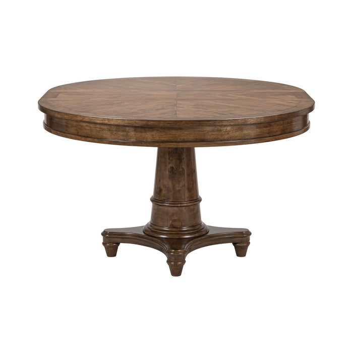 Harrison Heights - Pedestal Table Set - Sienna