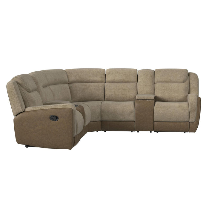 Hornet - 3 Piece Motion Sectional Set With Console And 2 Recliners