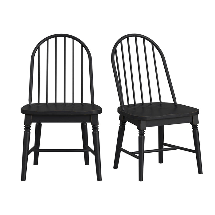 Heritage & Home - Windsor Side Chair (Set of 2) - Black