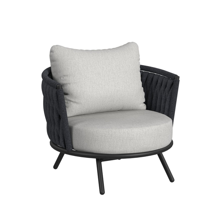 Bali - Chairs With Olefin (Set of 2) - Dark Gray