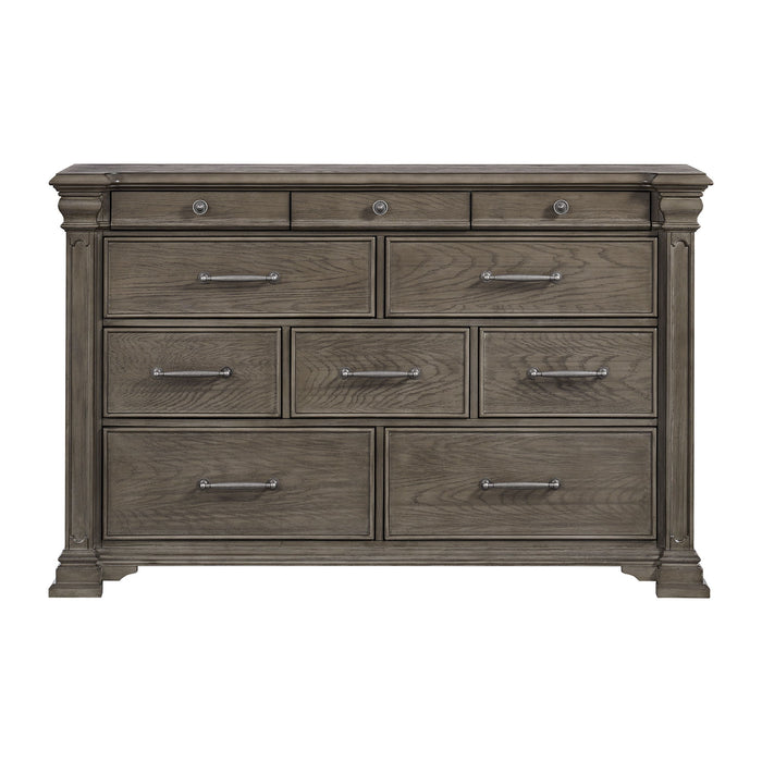 Kings Court - 10-Drawer Dresser - Gray
