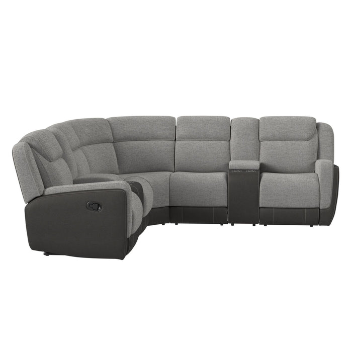 Hornet - 3 Piece Motion Sectional Set With Console And 2 Recliners