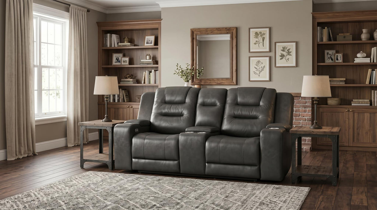 Tahoe Black Power Reclining Loveseat