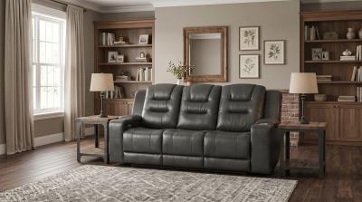 Tahoe Black Power Reclining Sofa