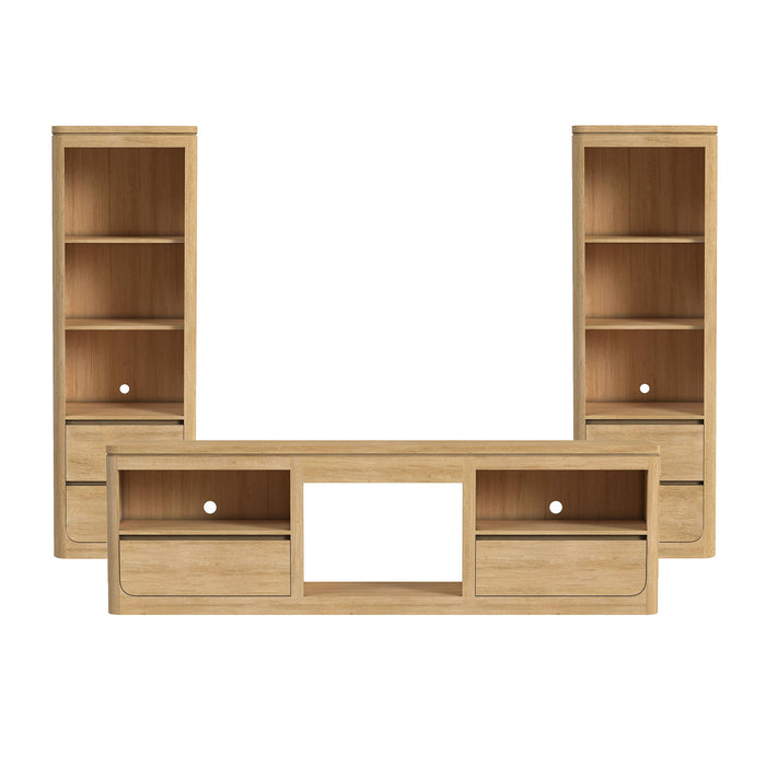 Rosalie - 3 Piece Entertainment Unit With 82" TV Console