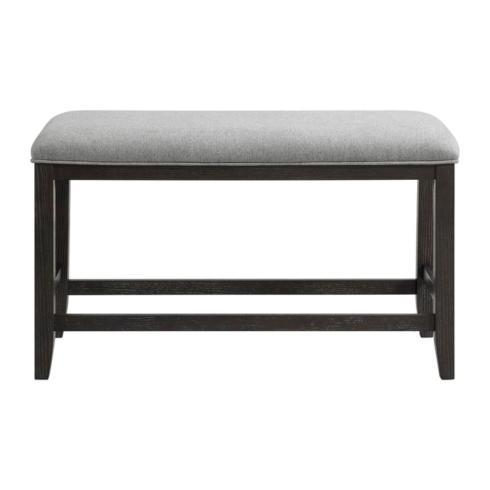 Elodie - Fabric Counter Bench - Charcoal / Gray