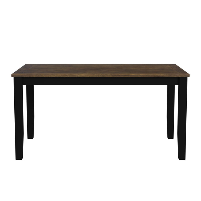 Brooks - 6 Piece Dining Set With Table, 4 Wood Back And Upholstered Seat Chairs, And Bench