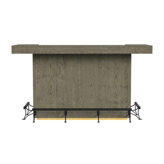 Jemma - Bar Table With Light - Gray And Dark Espresso
