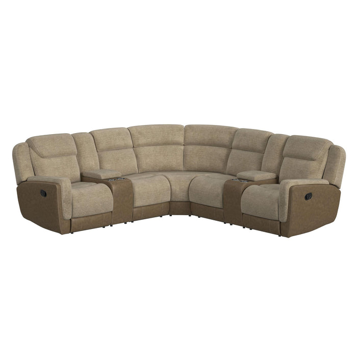 Hornet - 3 Piece Motion Sectional Set With Console And 2 Recliners