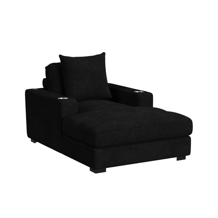 Arizona - Chaise With 1 Pillow 20", 2 Cupholders And 2 USB