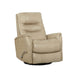 Beige recliner chair on a white background