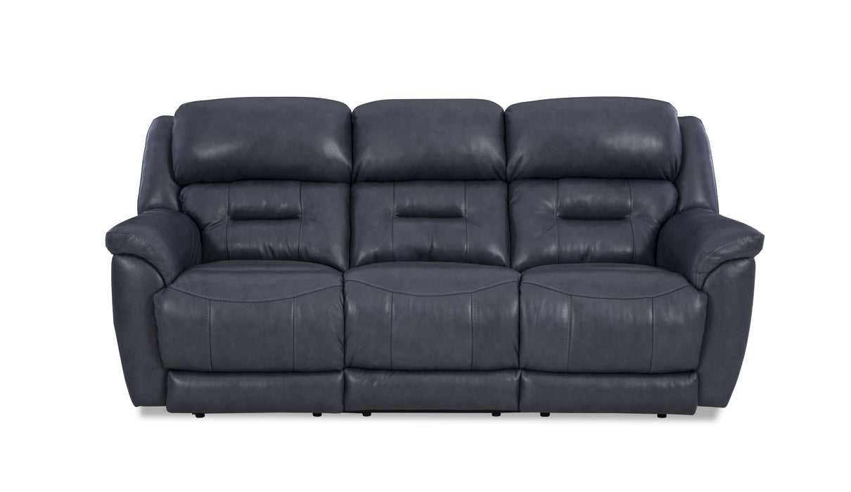 Contender Triple Power Leather Sofa