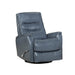 Blue recliner chair on a white background
