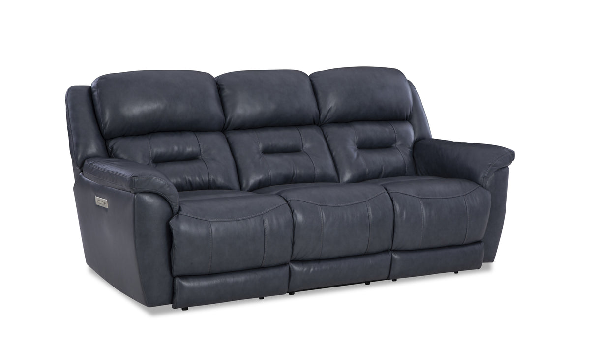 Contender Triple Power Leather Sofa