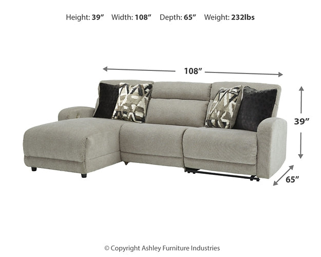 Colleyville 3-Piece Power Reclining Sectional with Chaise