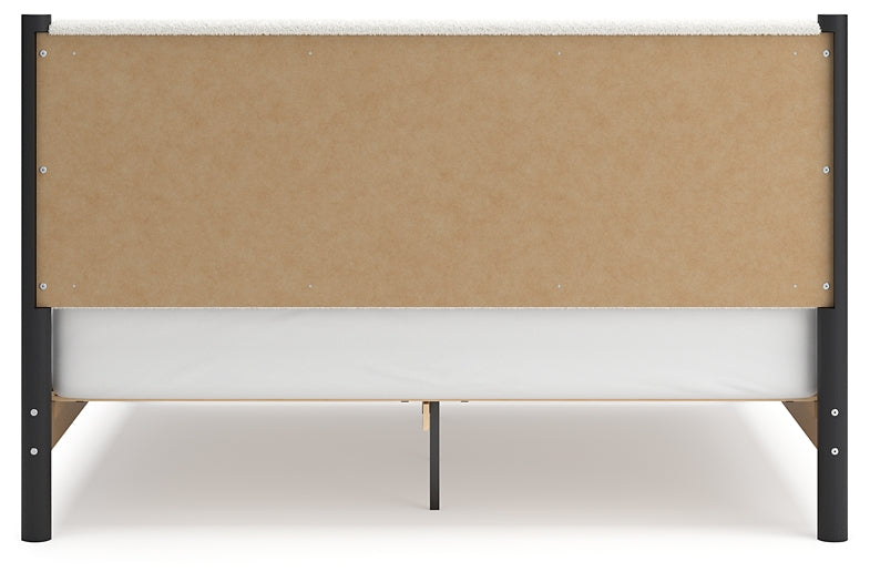 Cadmori  Upholstered Panel Bed