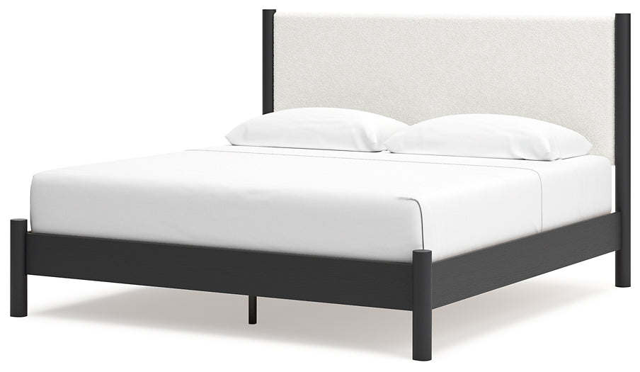 Cadmori  Upholstered Panel Bed