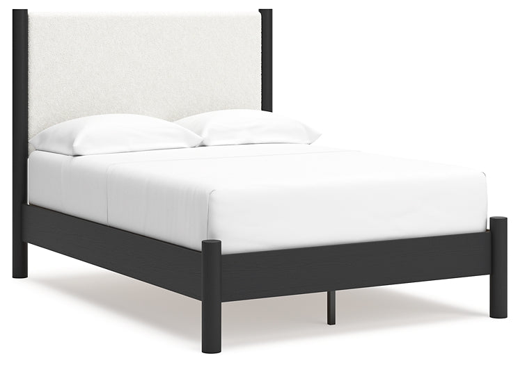 Cadmori  Upholstered Panel Bed