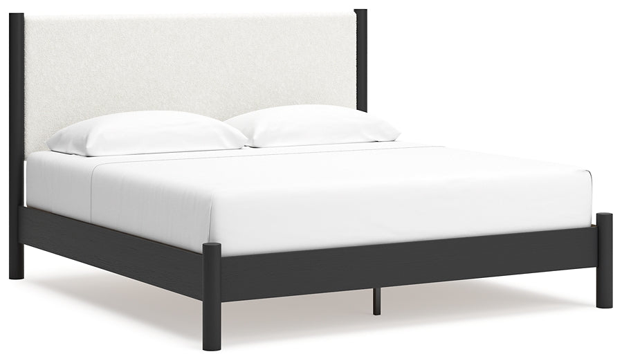 Cadmori  Upholstered Panel Bed