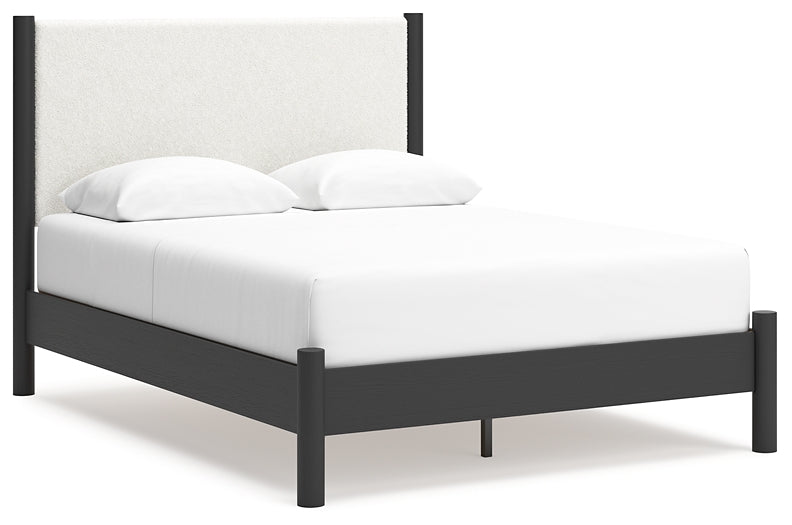 Cadmori  Upholstered Panel Bed