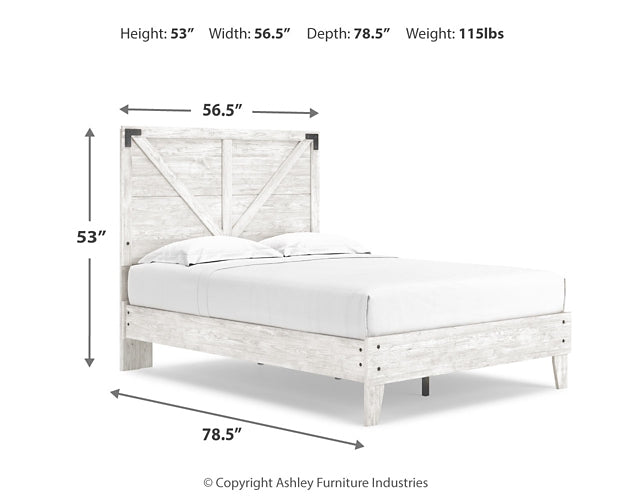 Shawburn  Crossbuck Panel Platform Bed