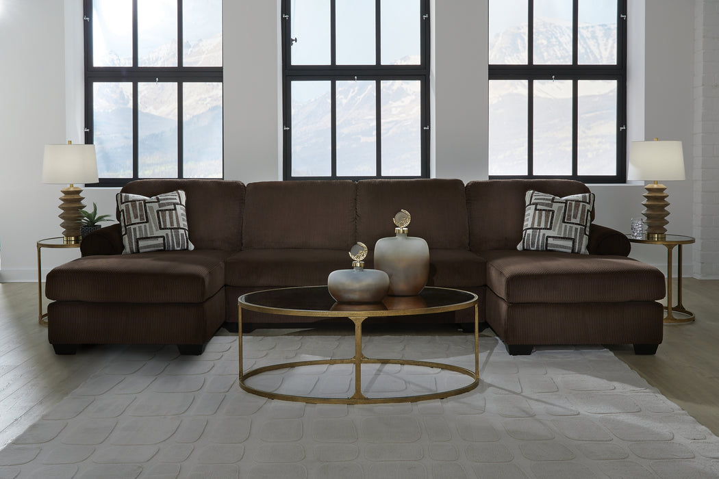 Kimlee 3-Piece Sectional with Double Chaise