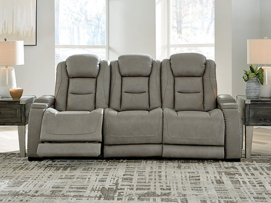 The Man-Den PWR REC Sofa with ADJ Headrest