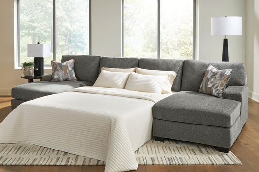Newellen 3-Piece Sectional with Double Chaise