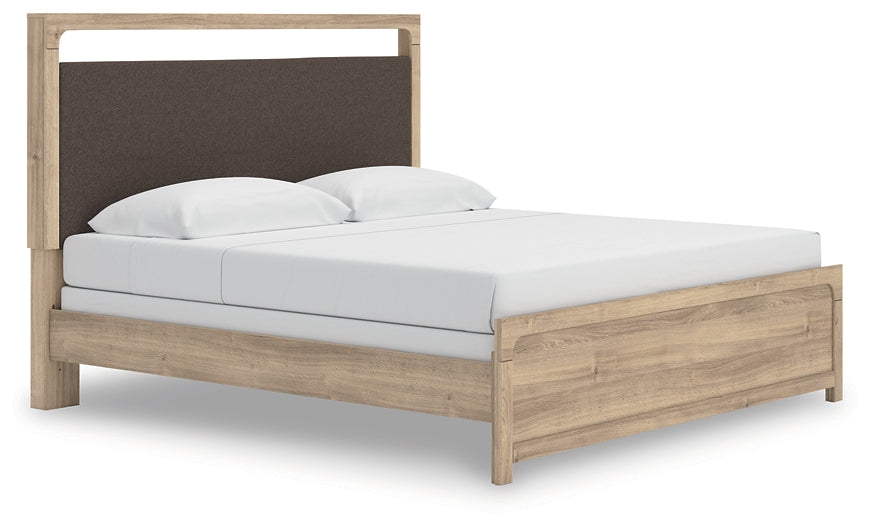 Kinlanni King Upholstered Panel Bed