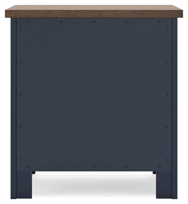 Landocken Two Drawer Night Stand