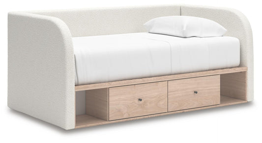 Arloster Twin Upholstered Day Bed with Storage
