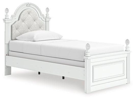 Kozlani Twin Upholstered Panel Bed
