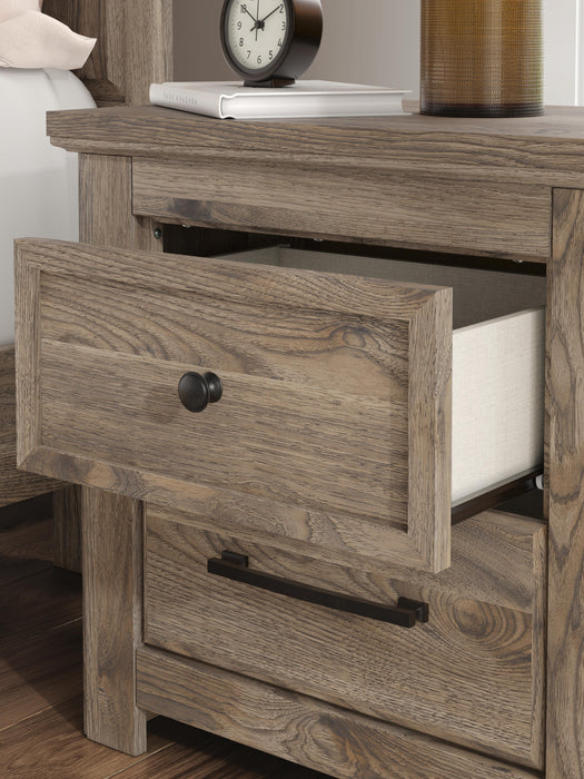 Rusticott Two Drawer Night Stand