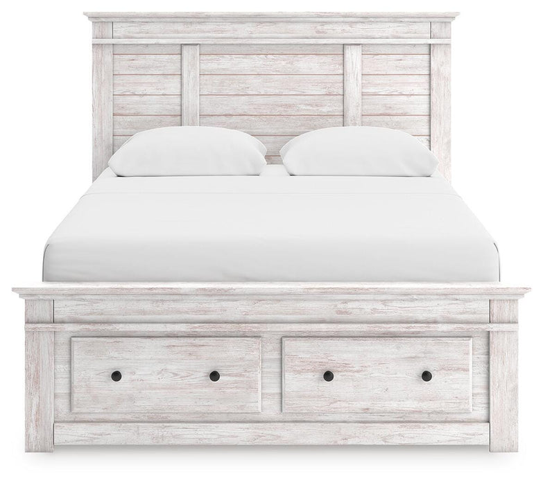 Makidern Queen Panel Storage Bed