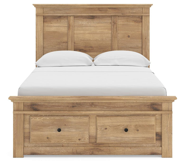Makidern Full Panel Storage Bed