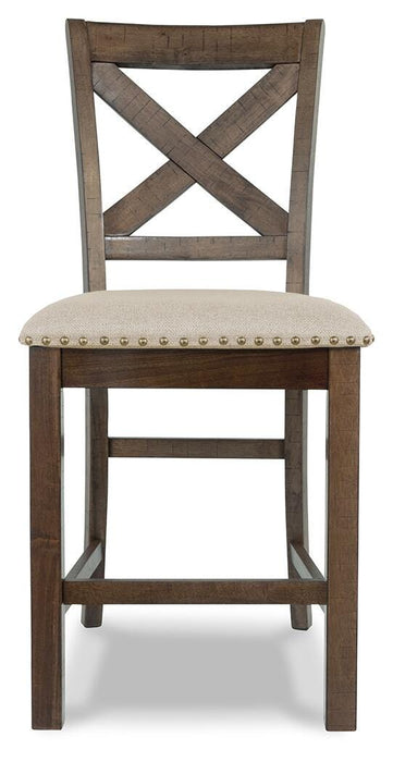 Moriville Counter Height Dining Table and 6 Barstools