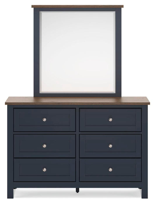 Landocken Full Panel Bed, Dresser and Mirror