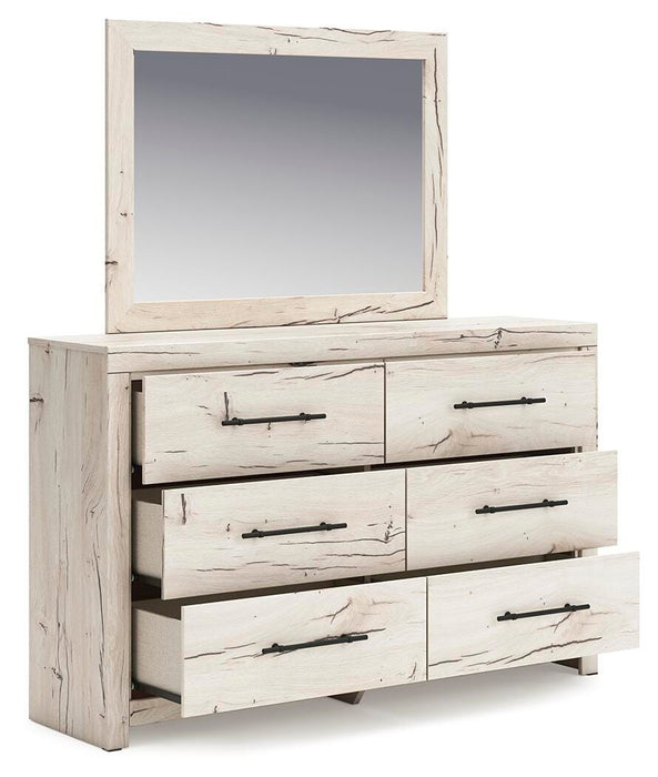 Lawroy Queen Panel Bed, Dresser and Mirror